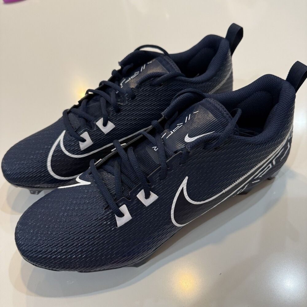 Men Size 13.5 Nike Vapor Edge Speed 360 2 Football Cleats Navy White FN7764-401